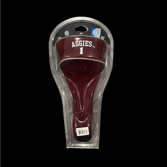 Texas A&M Aggies NCAA Single Apex Golf Club Headcover For Oversized Drivers NEW - Picture 2 of 8